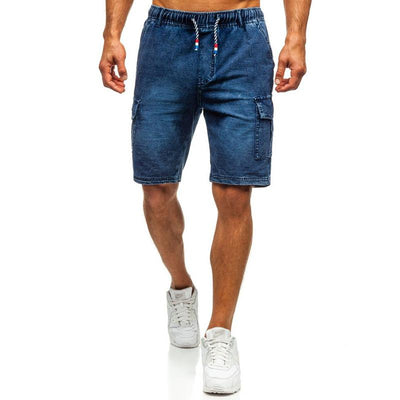 Fünf-Punkt gewaschene Jeansshorts