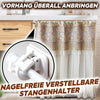 Nagelfreie verstellbare Stangenhalter