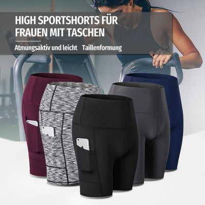 Hohe Taille Laufen Yoga Shorts