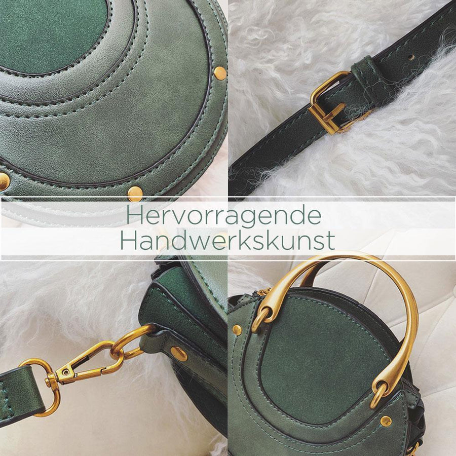 Kleine Runde Retro-Handtasche