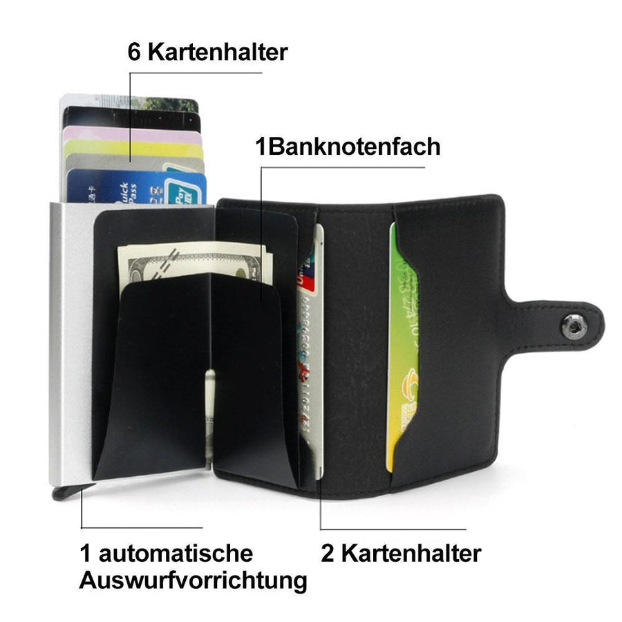 Praktische Anti- Entmagnetisierung Karte- und Kleingeldtasche