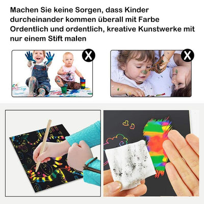 Buntes Rubbelpapier für Kinder