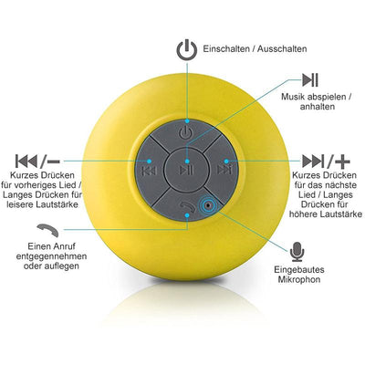 Bluetooth wasserdichter tragbarer drahtloser Lautsprecher