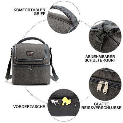 Doppelte Mittagessen Handtasche, Picknicktasche