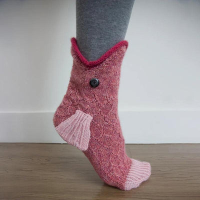 Süße Gestrickte Tiersocken