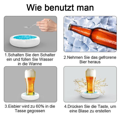 Kreatives Ultraschall Bier Schäumer